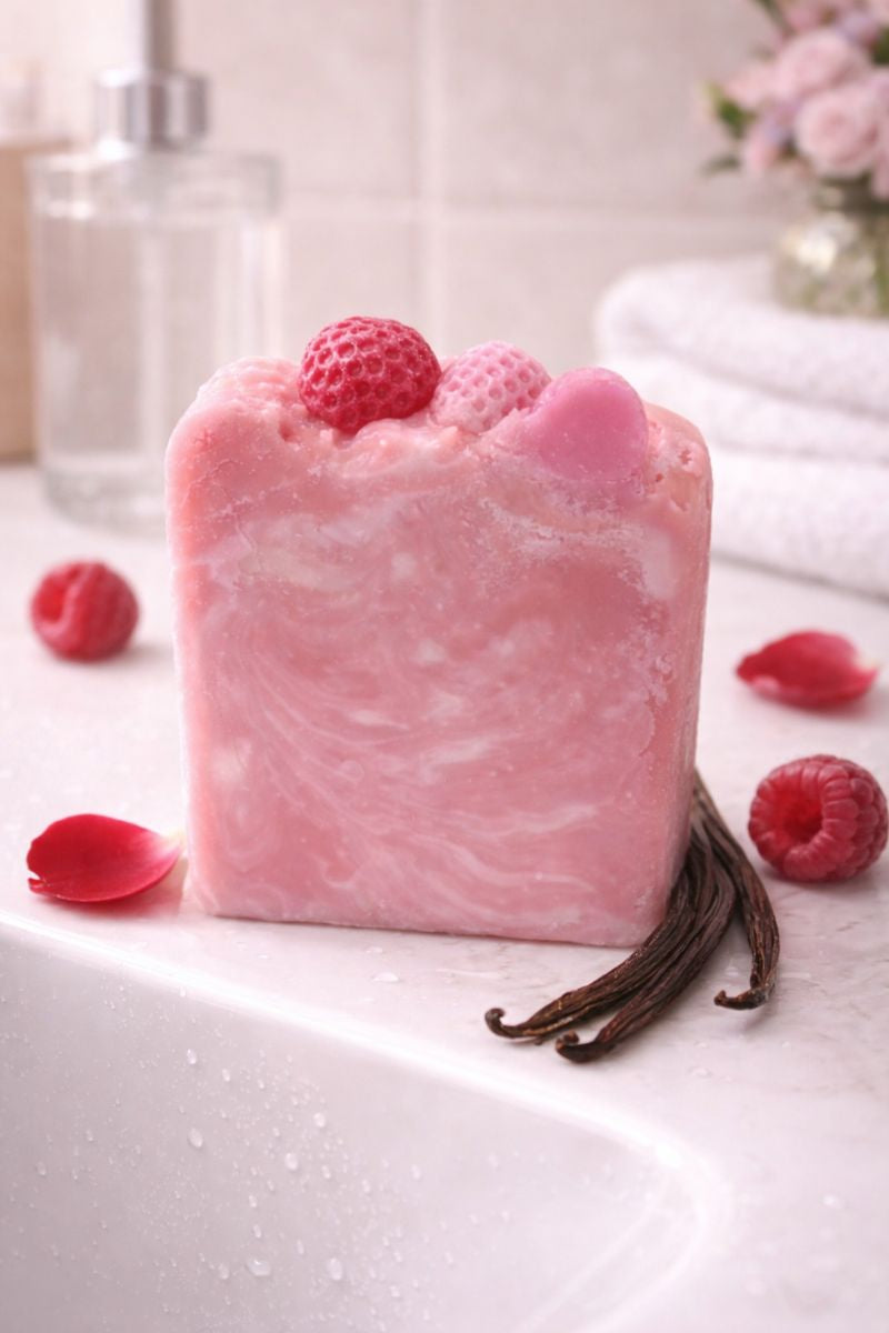 Raspberry Vanilla Soap Bar