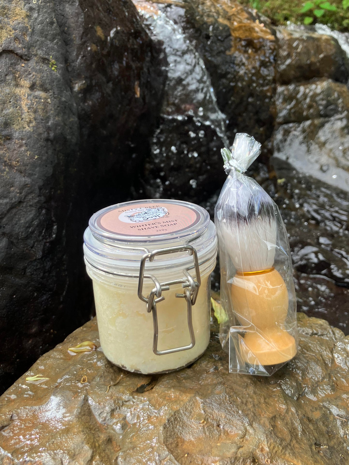 Winter’s Mist Traditional Wet Shaving Soap with Shave Brush