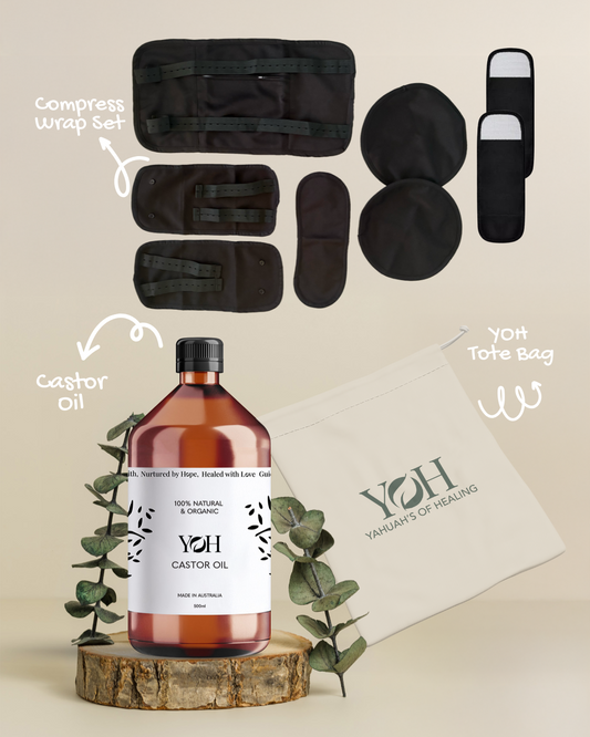 Castor Oil & Compress Package