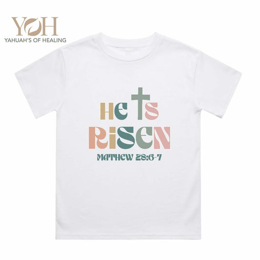 He Is Risen - Kids Faith Tee