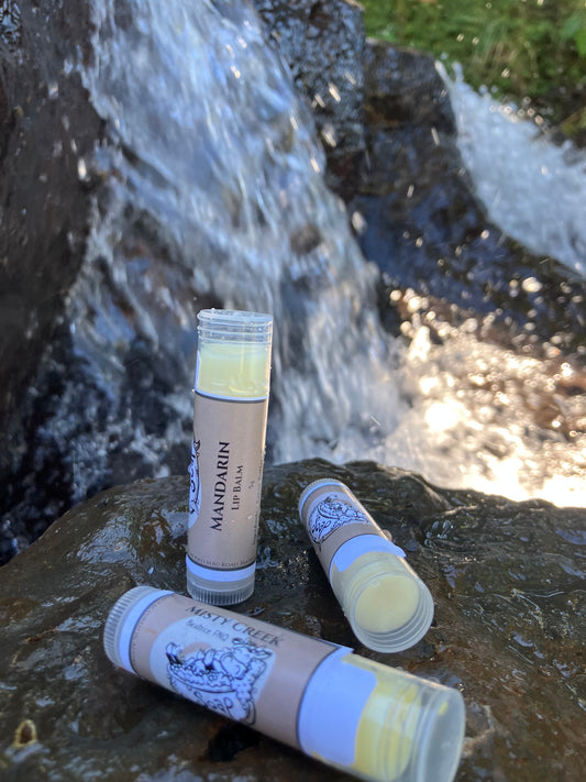 Yahuah's of Healing Mandarin Lip Balm – All-natural, citrus-infused lip care with the sweet, refreshing essence of mandarin for soft and moisturized lips.