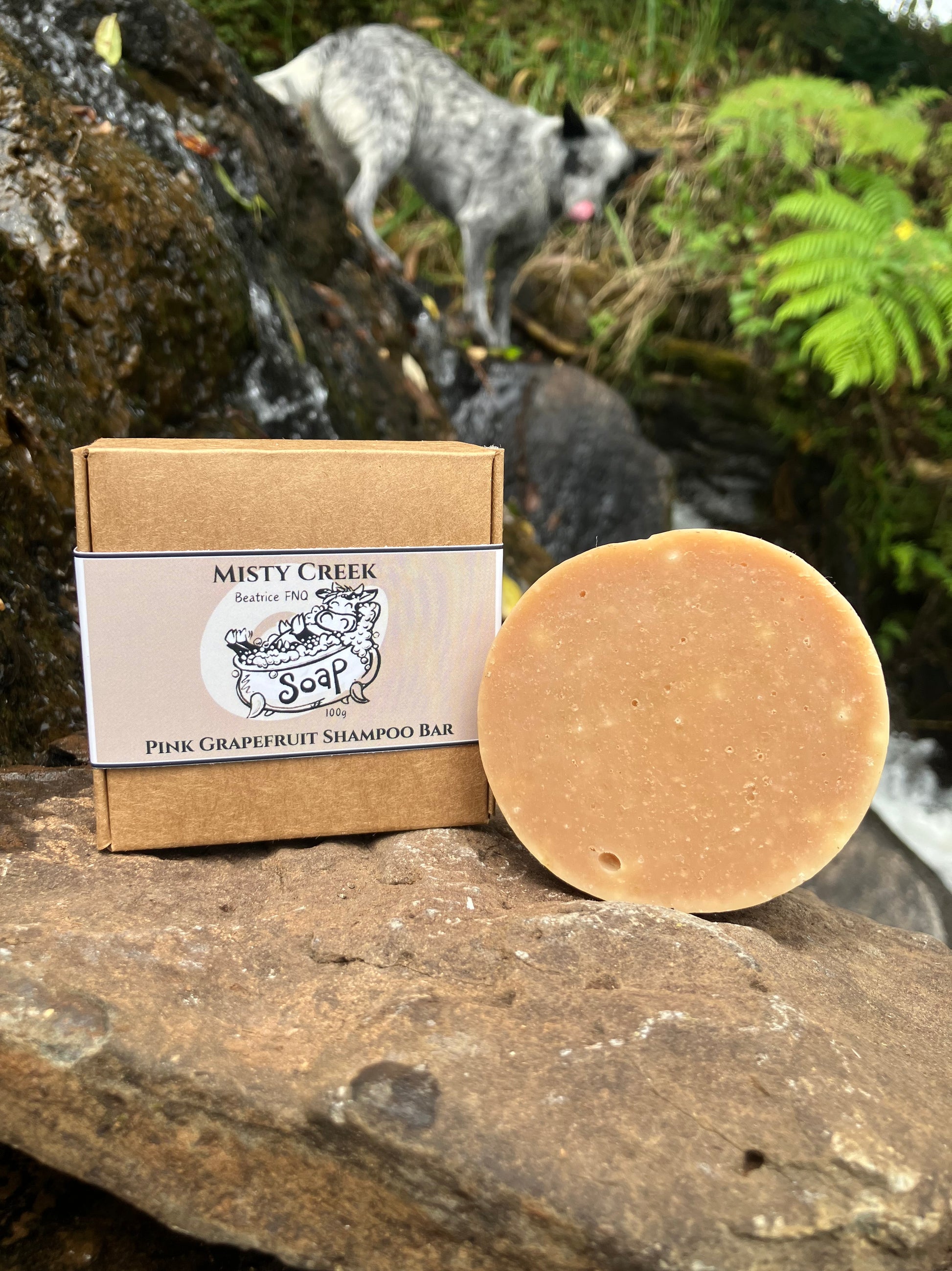 Yahuah's of Healing Pink Grapefruit Shampoo Bar – All-natural, eco-friendly shampoo bar with a refreshing pink grapefruit scent, designed to cleanse and nourish hair while promoting a healthy scalp.