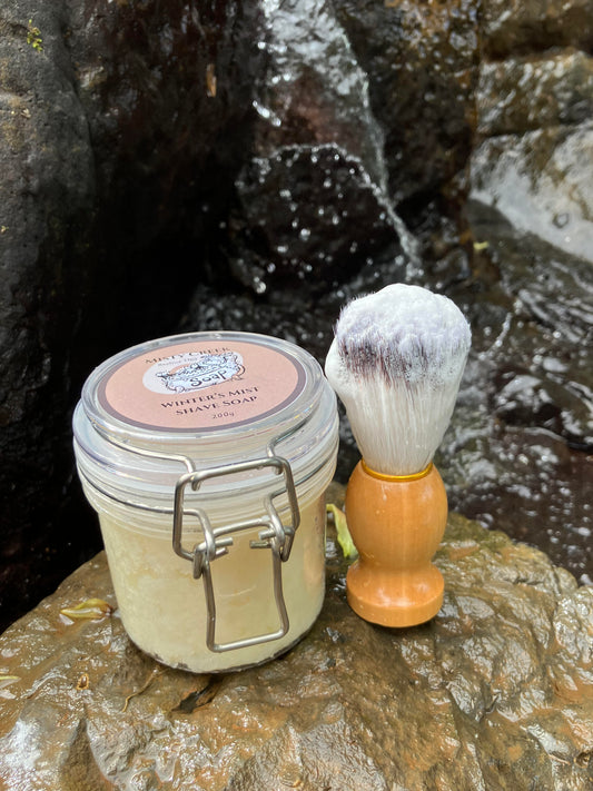 Winter’s Mist Traditional Wet Shaving Soap with Shave Brush